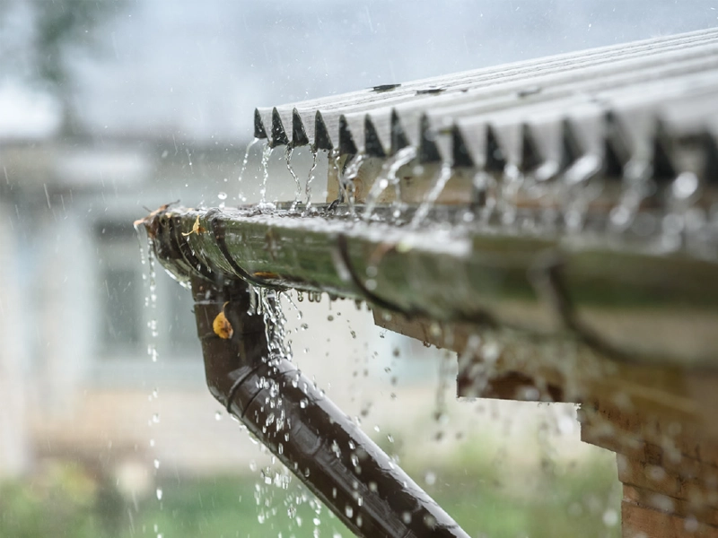 Rainwater harvesting water
