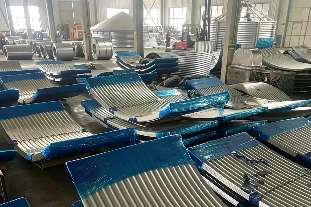 Galvanized corrugated steel sheet