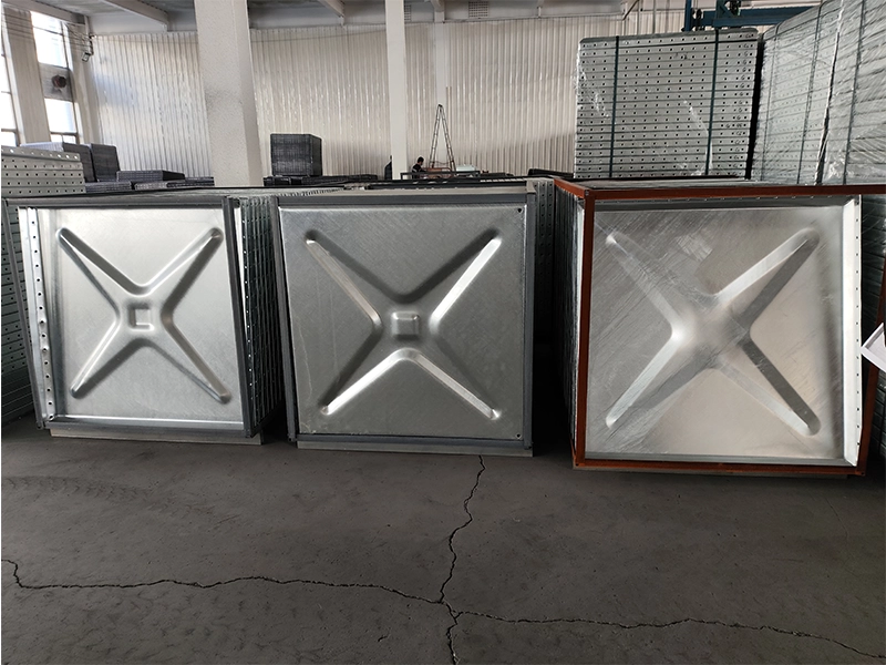 Galvanized steel water tank panel