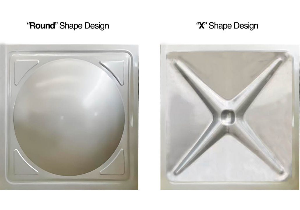 Stainless steel water tank panel